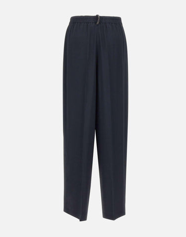 Pantalone in crepe de chine PAD276F336 M1875146 FABIANA FILIPPI 