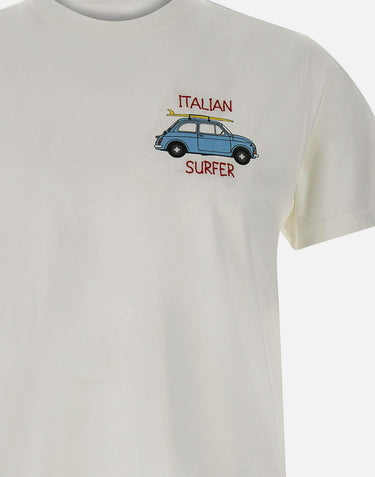 T-shirt Limited Edition x Fiat500 "Italian Surfer" TSHM001 02498H01N MC2 SAINT BARTH 