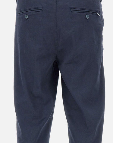 Pantaloni "Marc-El" misto lino e cotone stretch P616LS 34164002 RE-HASH 