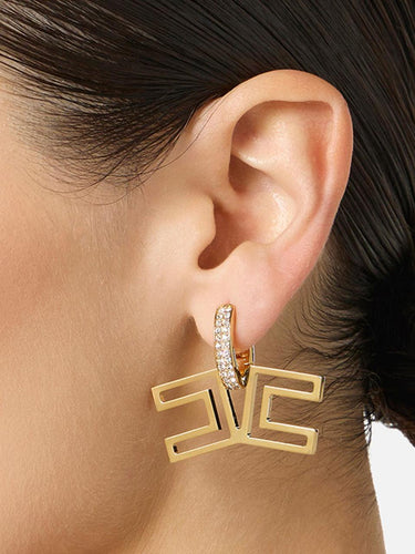 Orecchini con pavé di strass OR31A61E2 U95 ELISABETTA FRANCHI 