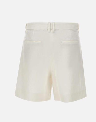 Shorts in stuoia di lino 2619141013600 001 'S MAX MARA 