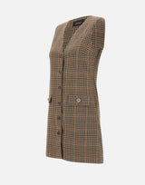 Vestito corto a quadretti MF5160T4335 P9002 LIU-JO 