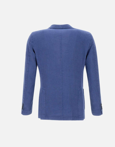 Blazer in misto cotone e lino DS3032 GL72074 SANTANIELLO 