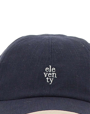 Cappello da baseball in misto lino M77CPLM24 TES0M2261102 ELEVENTY 