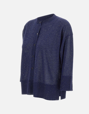 Maglia con bottoni e micro paillettes 390261 809 KANGRA 