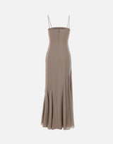 Abito lungo in chiffon con spalline 115519 816 ROTATE BIRGER CHRISTENSEN 