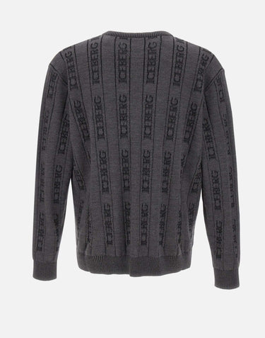 Maglia in lana e cotone A0027010 8928 ICEBERG 