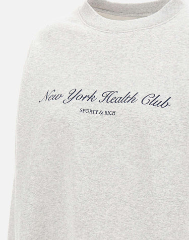 Felpa "NY Health Club" ST07166043GY03 HEATHGRAY SPORTY & RICH