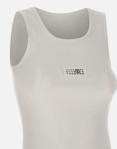 Canotta a costine in jersey S52NL0075 M20054101 MM6 MAISON MARGIELA 