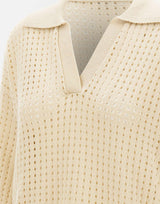 Polo in cotone traforata 360426 201 KANGRA 