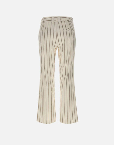 Pantalone flare in lino e cotone 2613131112200 001 MARELLA 