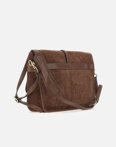 Borsa a tracolla "Berlino" BSU11625 CMPLCHOCOLATE GIANNI CHIARINI 