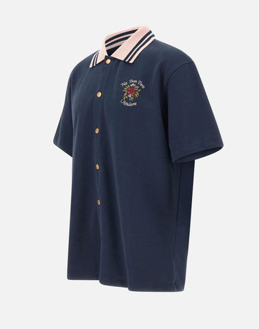"Chemise Piquée Slogan Rose" SH247 CO264NY DROLE DE MONSIEUR 