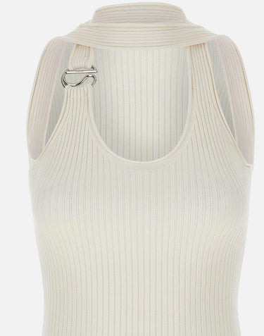 Top a maglia "C-Logo" COPML214Y3025 WHT COPERNI 