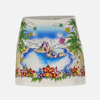 Minigonna in seta "Better days" WSS26SK232 01 CASABLANCA 