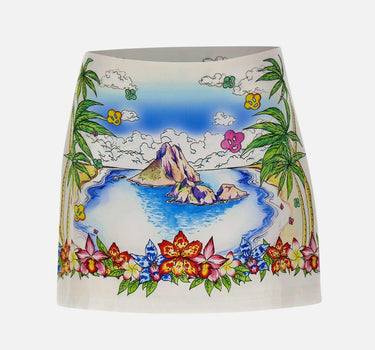 Minigonna in seta "Better days" WSS26SK232 01 CASABLANCA 