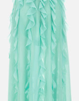 Abito lungo con rouches 8212 TIFFANY LES FILLES D'EVA 