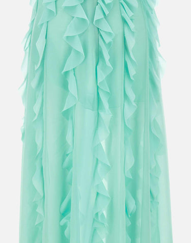 Abito lungo con rouches 8212 TIFFANY LES FILLES D'EVA 