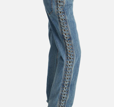 "Laced Straight Leg Jeans" 114595 3054 ROTATE BIRGER CHRISTENSEN 