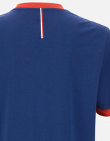 T-shirt in cotone elasticizzato con bandiera 50562134 419 BOSS 