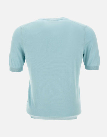 Maglia in seta a maniche corte 43112 23503410 GRAN SASSO 