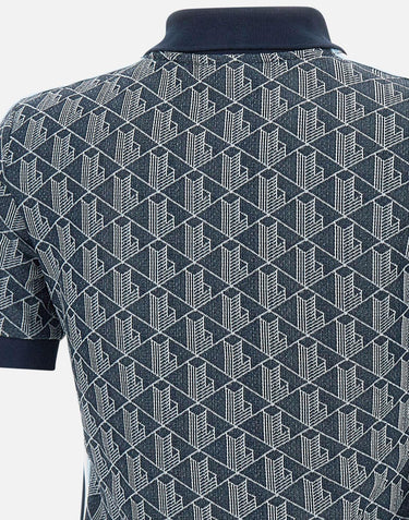 Polo in maglia jacquard DF3364 525 LACOSTE 