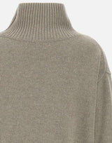 "Boyfriend turtleneck" 1867A GREIGE SOFT GOAT 