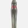 Abito in tessuto tecnico metallizzato MOSS24DR01898 316 MOWALOLA 
