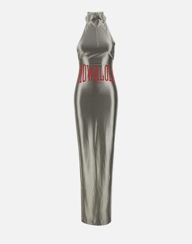 Abito in tessuto tecnico metallizzato MOSS24DR01898 316 MOWALOLA 
