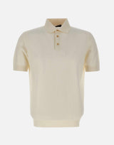 Polo in cotone a punto quadretto PL1MC CR14Q020 FILIPPO DE LAURENTIIS 