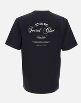 T-shirt con stampa Social Club F0206325 9000 ICEBERG 