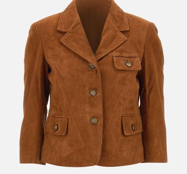"Suede Fitted Jacket" 21796 515 THE GARMENT