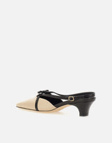 Slingback "Lecche" in pelle LECCHE CREAM MUSIER PARIS 