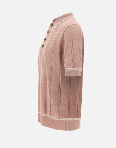 Polo in misto cotone e lino M76MAGM42 MAG0M018991301 ELEVENTY 