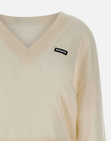 "Knit Vneck sweater" 114309 400 ROTATE BIRGER CHRISTENSEN 