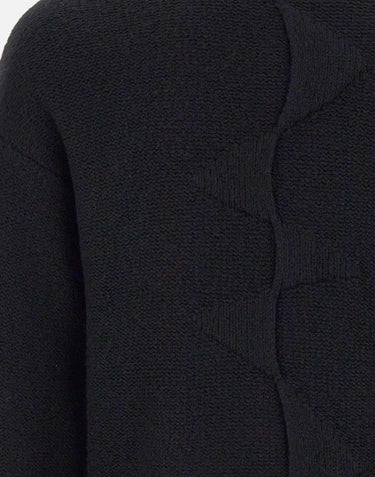 Maglia "Cropped spiral knit" M07063 BLK01 HELIOT EMIL 