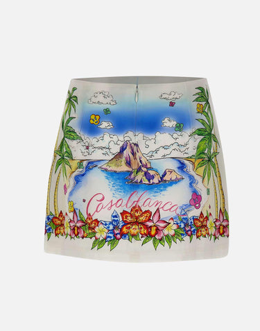 Minigonna in seta "Better days" WSS26SK232 01 CASABLANCA 