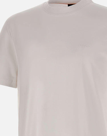 T-shirt in cotone interlock 50554790 100 BOSS 