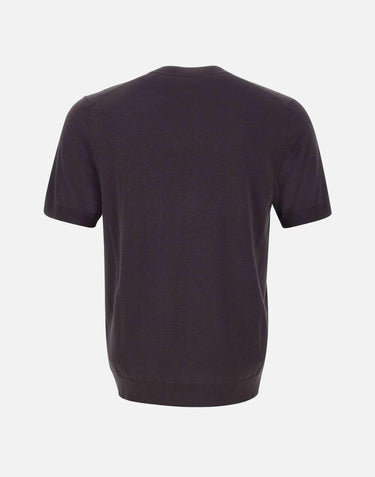 T-shirt in seta e cotone A010 F2002230 PAOLO PECORA 