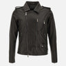 Giacca in pelle GU25F20000VL NERO GIORGIO BRATO 