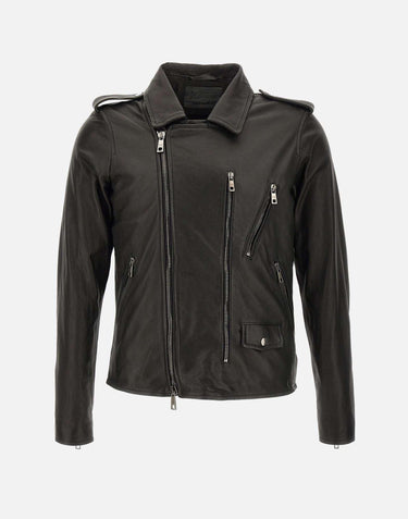 Giacca in pelle GU25F20000VL NERO GIORGIO BRATO 