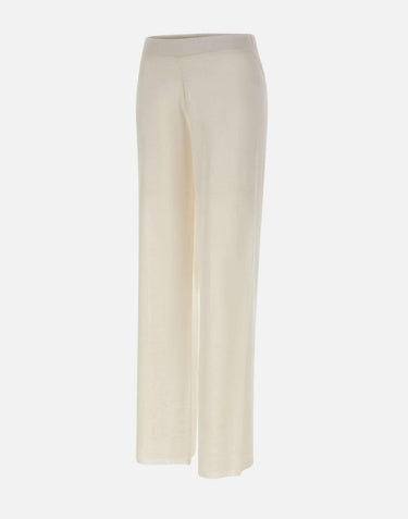Pantaloni palazzo in maglia di lino 195015 001 KANGRA 