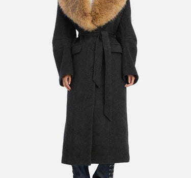 "Faux fur collar long coat" 114692 1205 ROTATE BIRGER CHRISTENSEN 