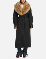 "Faux fur collar long coat" 114692 1205 ROTATE BIRGER CHRISTENSEN 