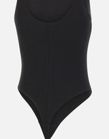 Body in jersey crêpe con dettagli logo BO03462E2 110 ELISABETTA FRANCHI 