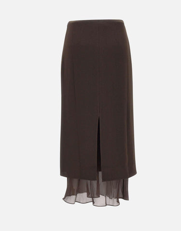 Gonna midi a due strati 115288 1667 ROTATE BIRGER CHRISTENSEN 