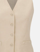 Gilet in tela di lino 2616151012600 007 MAX MARA STUDIO 