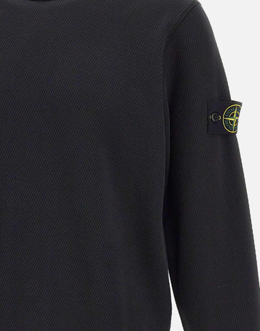 Felpa in cotone biologico a punto rete 6100011S0297 V0029 STONE ISLAND 