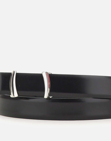 Cintura in pelle liscia U08374CAF NERO ORCIANI 