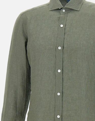 Camicia in  lino LFU02P0147029U 0003 BARBA 